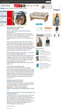 Vorschau der mobilen Webseite www.tarifecheck.de, Tarife-Check.de