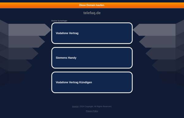 Vorschau von www.telefaq.de, TeleFAQ.de