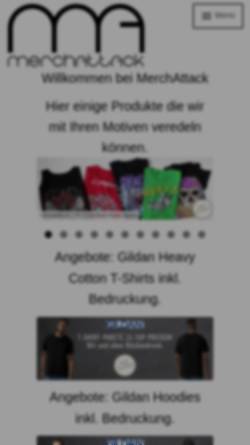Vorschau der mobilen Webseite www.merchattack.de, Merch Attack, Michael Siewert