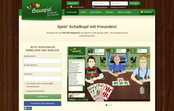 Vorschau von www.sauspiel.de, Sauspiel