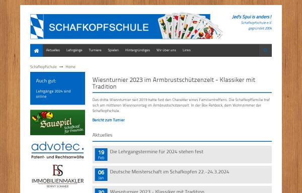 Vorschau von www.schafkopfschule.de, Schafkopfschule e.V.