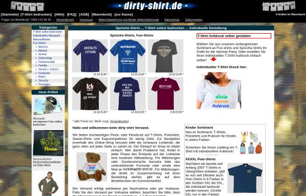 Dirty-Shirt, Martin Soa Versandhandel