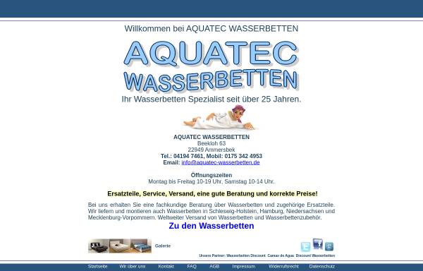 Vorschau von aqua-tec-wasserbetten.de, Aquatec Wasserbetten GbR