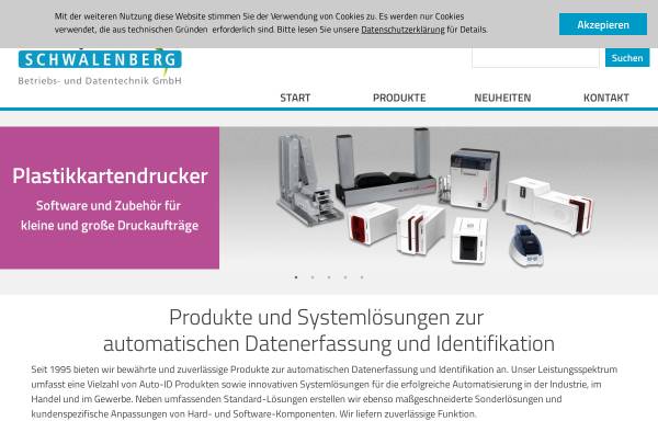 Vorschau von www.schwalenberg.com, Schwalenberg Betriebs- und Datentechnik