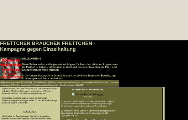 Vorschau von frettchen-kampagne.tripod.com, Frettchen brauchen Frettchen