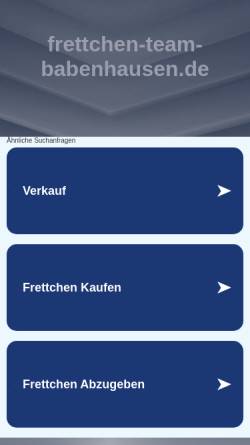 Vorschau der mobilen Webseite www.frettchen-team-babenhausen.de, Frettchen-Team-Babenhausen
