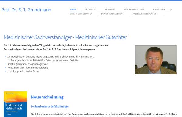 Vorschau von www.prof-grundmann.de, Prof. Dr. R.T. Grundmann