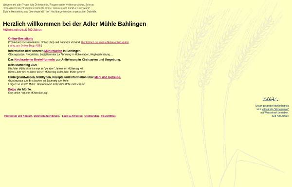Vorschau von www.adler-muehle.de, Adler Mühle Bahlingen
