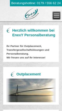 Vorschau der mobilen Webseite www.enexy.de, EnexY Personalberatung GmbH