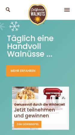 Vorschau der mobilen Webseite www.walnuss.de, Walnuss.de