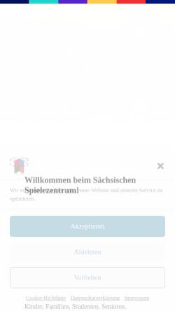 Vorschau der mobilen Webseite www.ludothek.de, Sächsisches Spielezentrum - Ludothek Leipzig