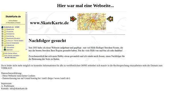 Vorschau von www.skatekarte.de, Skater-Karte