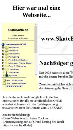 Vorschau der mobilen Webseite www.skatekarte.de, Skater-Karte