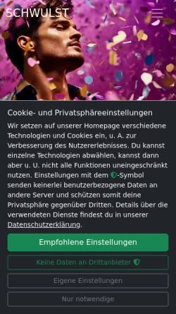 Vorschau der mobilen Webseite schwulst.de, Schwulst