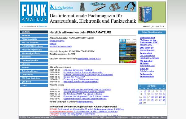 Vorschau von www.funkamateur.de, Funkamateur