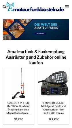 Vorschau der mobilen Webseite www.funkempfang.de, Radio-Scanner