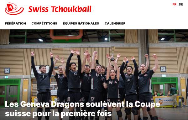Vorschau von tchoukball.ch, Schweizerischer Tchoukball Verband