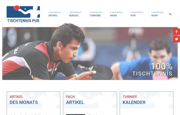Vorschau von www.tischtennis-pur.de, Tischtennis pur