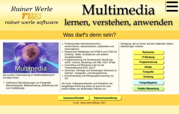 Vorschau von www.werle.com, Handbuch Internet Recherche
