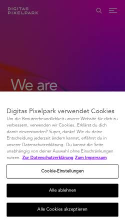 Vorschau der mobilen Webseite www.pixelpark.de, Pixelpark