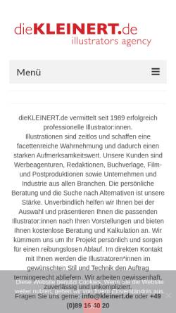 Vorschau der mobilen Webseite www.diekleinert.de, dieKleinert