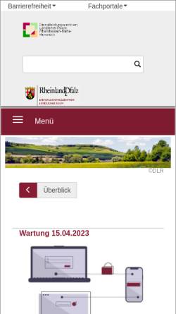 Vorschau der mobilen Webseite www.dlr-rnh.rlp.de, DLR Rheinhessen-Nahe-Hunsrück