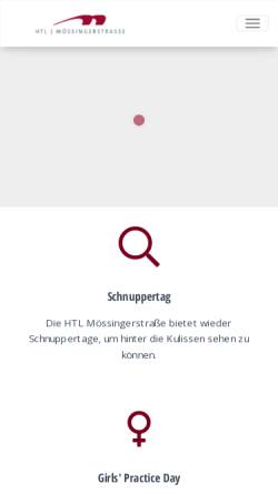 Vorschau der mobilen Webseite www.htl-klu.at, Höhere Technische Bundeslehranstalt für Informationstechnologien