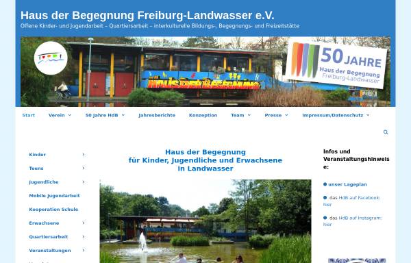 Vorschau von hdb-freiburg.de, Haus der Begegnung Freiburg-Landwasser e.V.