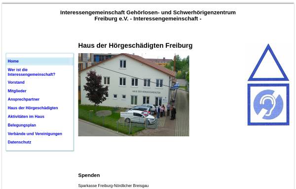 Vorschau von www.hdh-freiburg.de, Haus der Hörgeschädigten