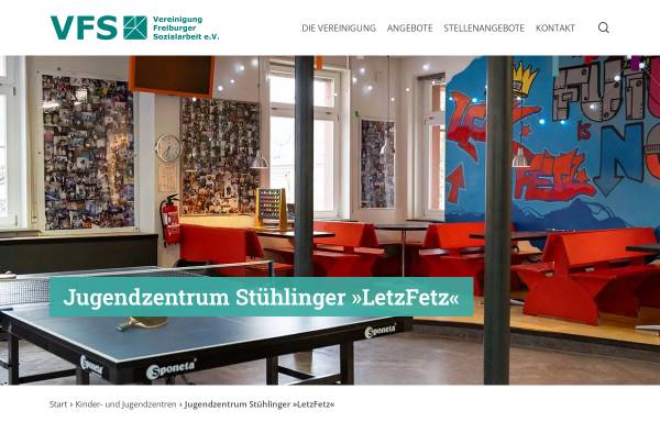 Vorschau von www.vfs-ev.de, Jugendzentrum Stühlinger