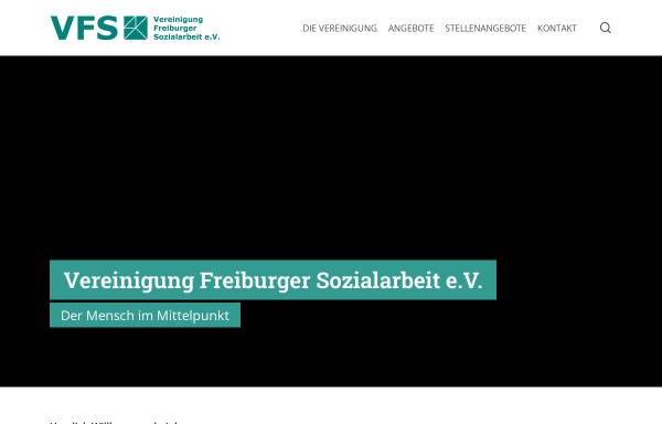Vorschau von vfs-ev.de, Vereinigung Freiburger Sozialarbeit