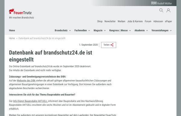 Vorschau von www.brandschutz24.de, Brandschutz24.de