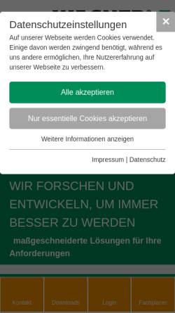 Vorschau der mobilen Webseite www.wagnergroup.com, Wagner Alarm- und Sicherungssysteme GmbH