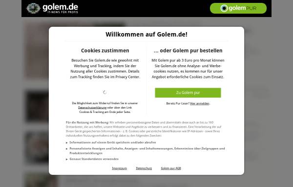 Vorschau von www.golem.de, Dialer - Ein Fall für Anti-Viren-Software?