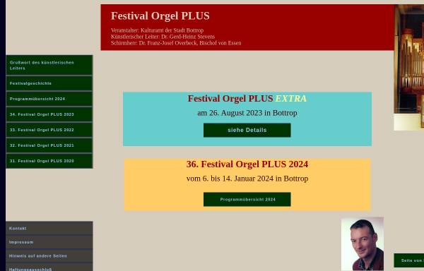 Vorschau von www.orgelplus.de, Festival Orgel Plus