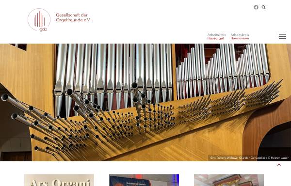 Vorschau von www.gdo.de, Gesellschaft der Orgelfreunde (GdO)