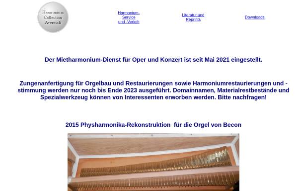 Vorschau von www.harmoniumservice.de, Harmonium Collection Averesch