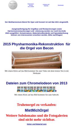 Vorschau der mobilen Webseite www.harmoniumservice.de, Harmonium Collection Averesch