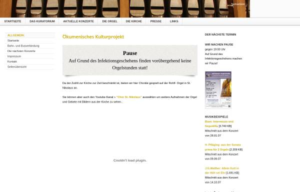 Vorschau von www.orgelkuratorium.de, Kuratorium Rohlf-Orgel