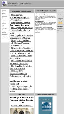 Vorschau der mobilen Webseite www.orgel-information.de, Orgel-Information