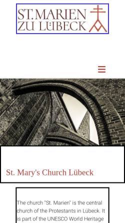 Vorschau der mobilen Webseite www.st-marien-luebeck.de, Orgeln in St. Marien Lübeck