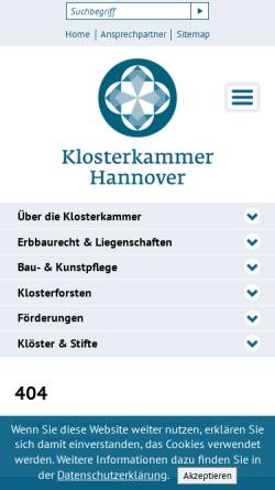 Vorschau der mobilen Webseite www.klosterkammer.de, Treutmann-Orgel, St. Georg Goslar-Grauhof