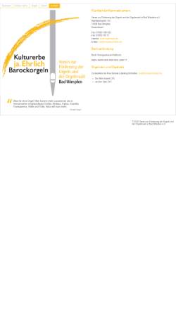 Vorschau der mobilen Webseite www.orgelverein.de, Verein zur Förderung der Orgeln und der Orgelmusik in Bad Wimpfen