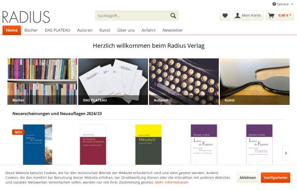 Vorschau von www.radius-verlag.de, Radius-Verlag