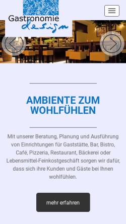 Vorschau der mobilen Webseite gastronomie-design.de, Dannemann, Jürgen