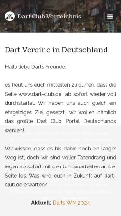 Vorschau der mobilen Webseite www.dart-club.de, Dart-Club