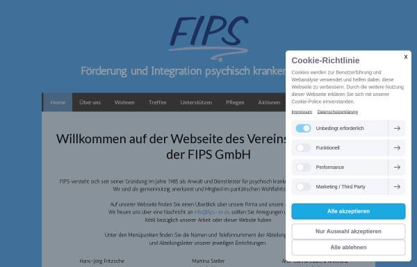 Vorschau von www.fips-ev.de, Fips GmbH