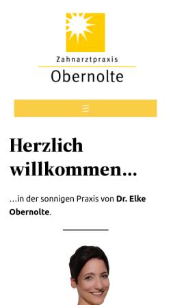 Vorschau der mobilen Webseite dr-obernolte.de, Dr. Elke Obernolte