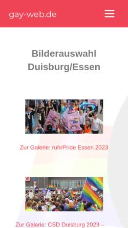Vorschau der mobilen Webseite www.gay-web.de, gay-web.de