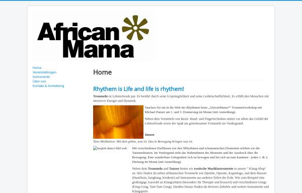 Vorschau von www.africanmama.de, African Mama, Inh. Michael Panzer